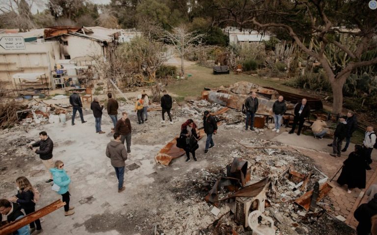 Icej Solidarity Mission Sees First Hand The Devastation At Kibbutz Nir Oz Icej Photo E1707836513189.jpg